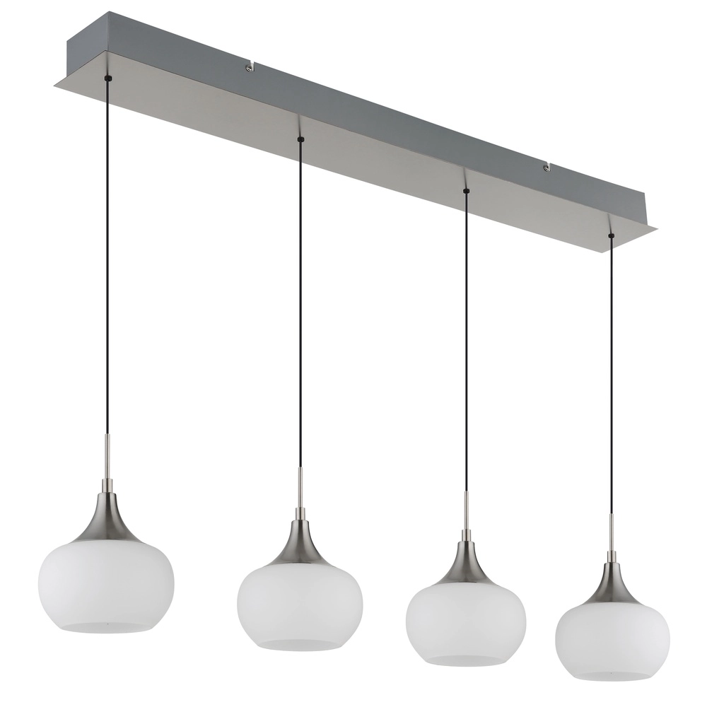 Design pendant lamp Lui 4-light nickel Globo 9007371592593