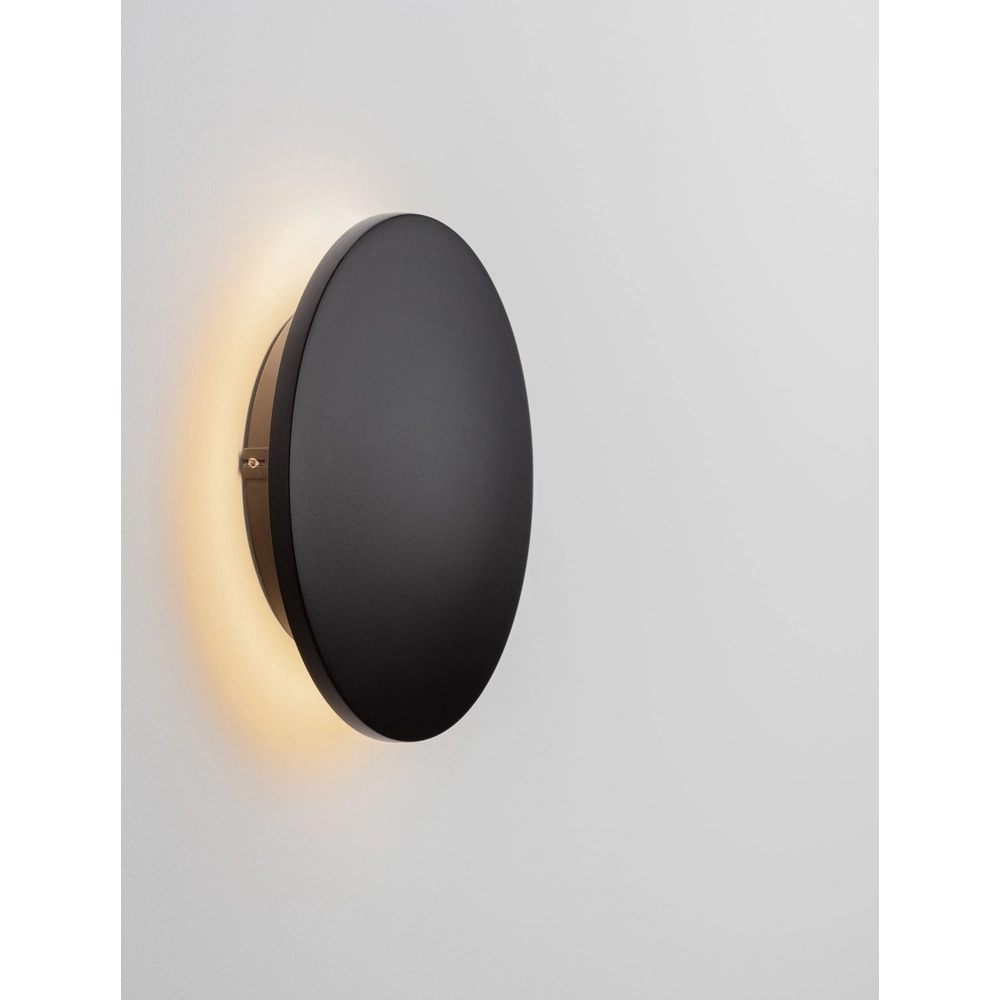 Round wall lamp Copper black Ø 18cm