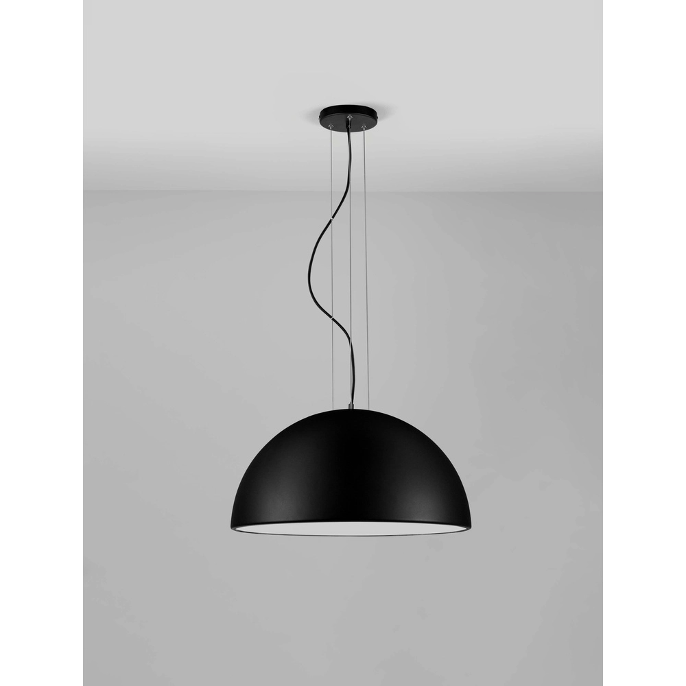 Sleek pendant lamp Tholos black Ø 60cm Lyora 5212017457899