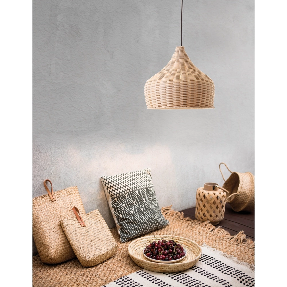 Rattan pendant lamp Mia Ø 38.5cm