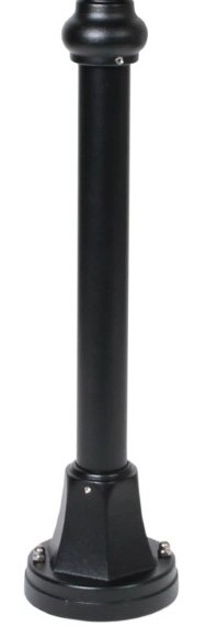 Classic terrace lamp Quadrana 78cm black Franssen 8033239342339