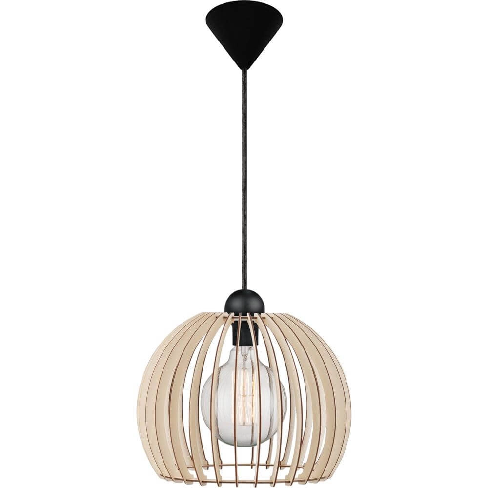 Pendant lamp Chino wood Ø 30cm