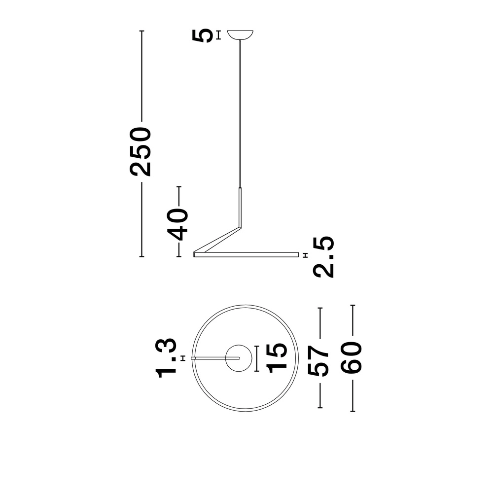 Design pendant lamp Tilia black Lyora 5212017471604