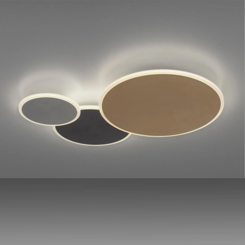 Design wall lamp Q-Piato 65cm Paul Neuhaus 4012248374511