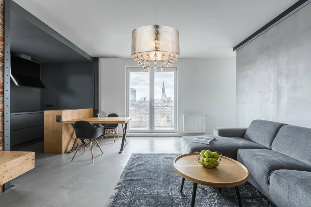 Silver pendant lamp Amy I Ø 40cm Globo 9007371347780