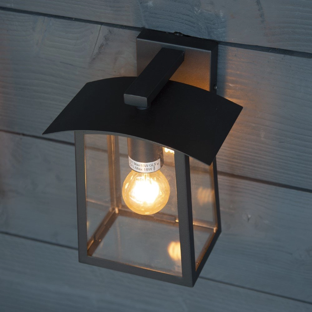 Black wall lamp Motto KS Verlichting 8714732759304