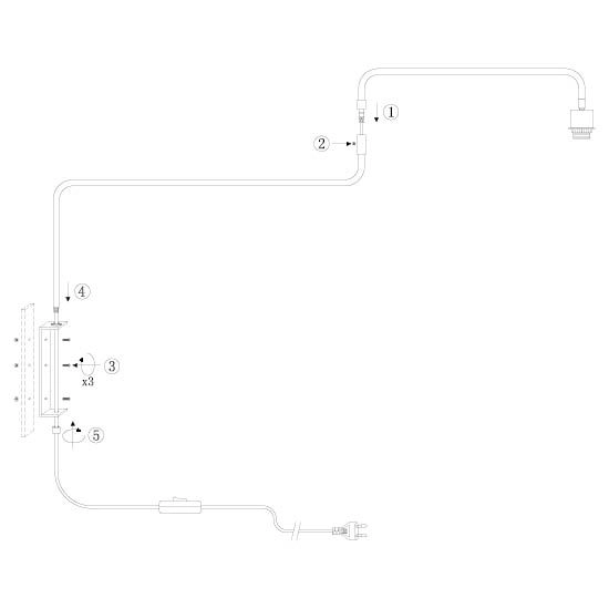 Black wall lamp Bloeba with cork cap Ø40cm Steinhauer 8712746180510