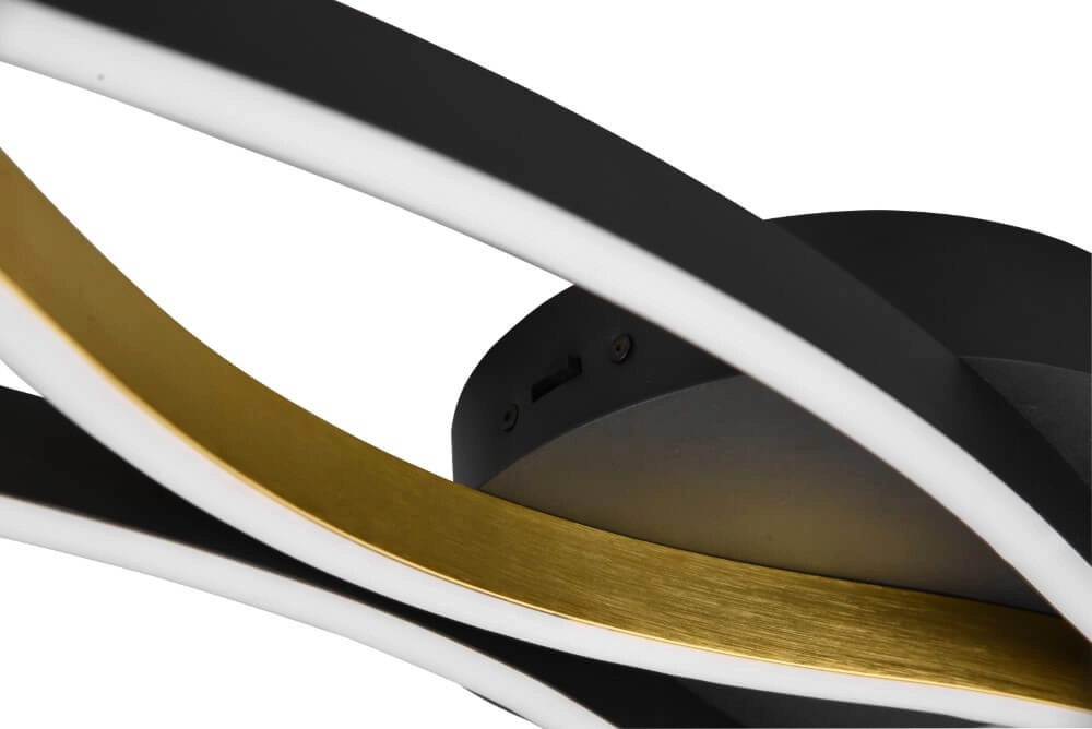 Ceiling light Blaze black with gold Trio 4017807539912