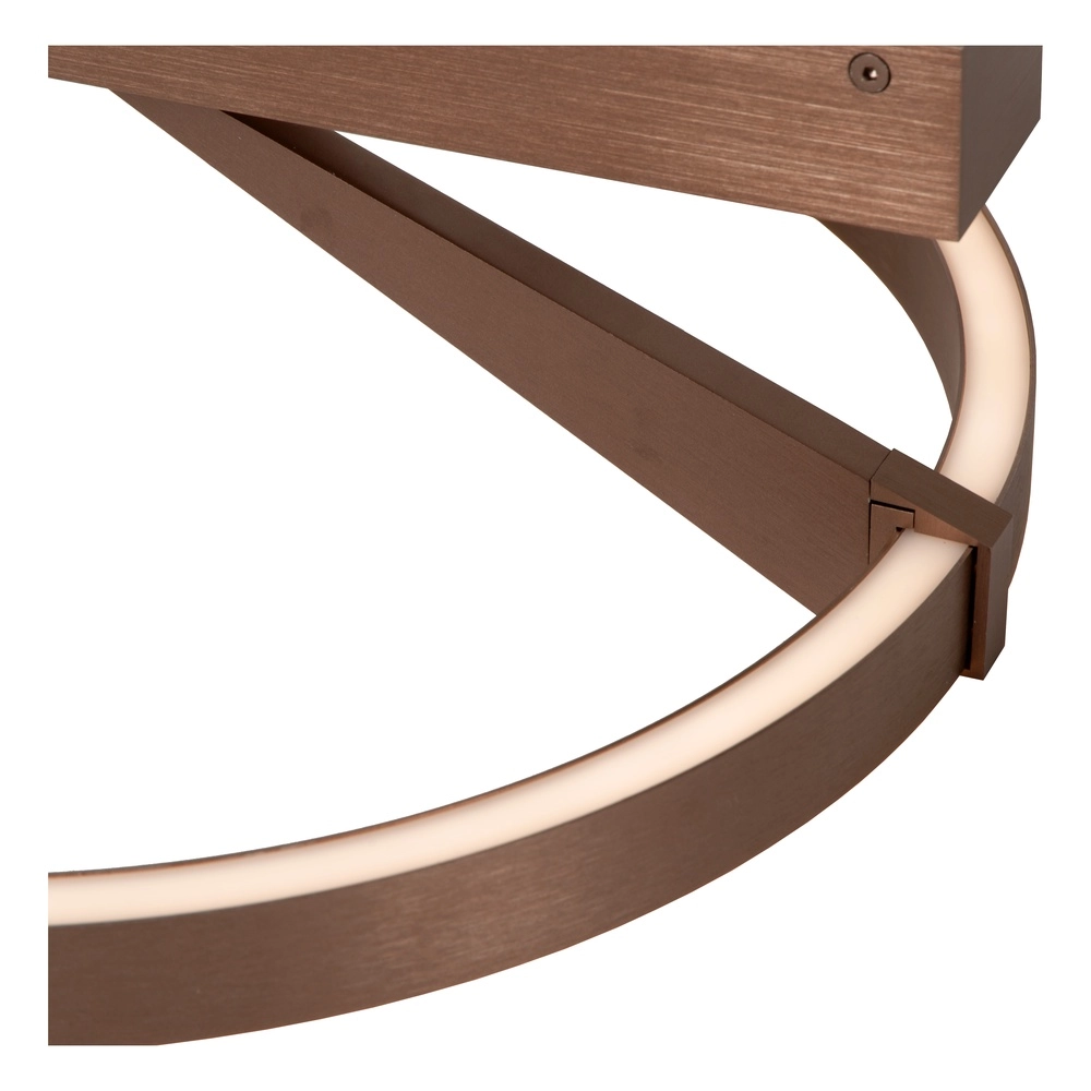 Design ceiling lamp Applause Ø 40cm - coffee brown - with remote control Premium by Lucide 5411212221797