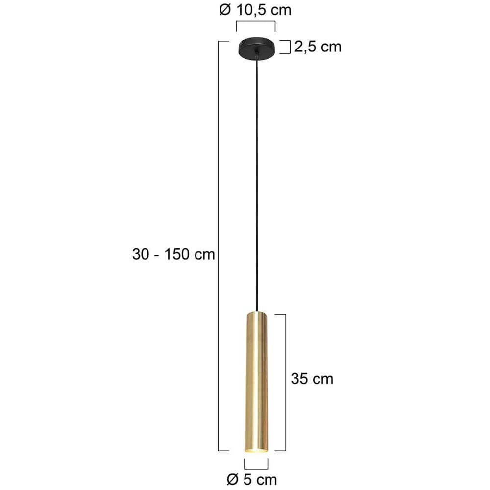 Design pendant lamp Tubel gold Steinhauer 8712746174274