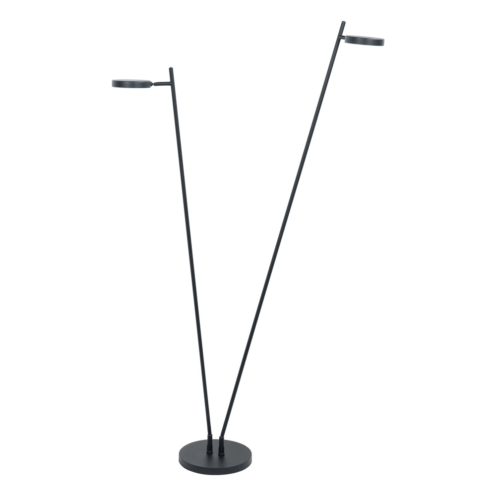 Design floor lamp Round Move black 2-lights