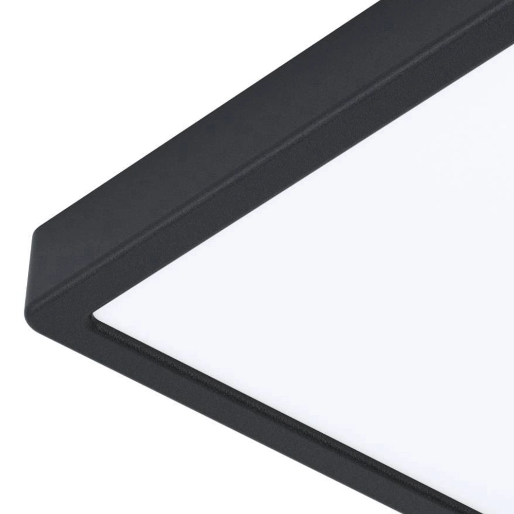 Square ceiling lamp Argolis 2 IP44 black Eglo 9008606232659