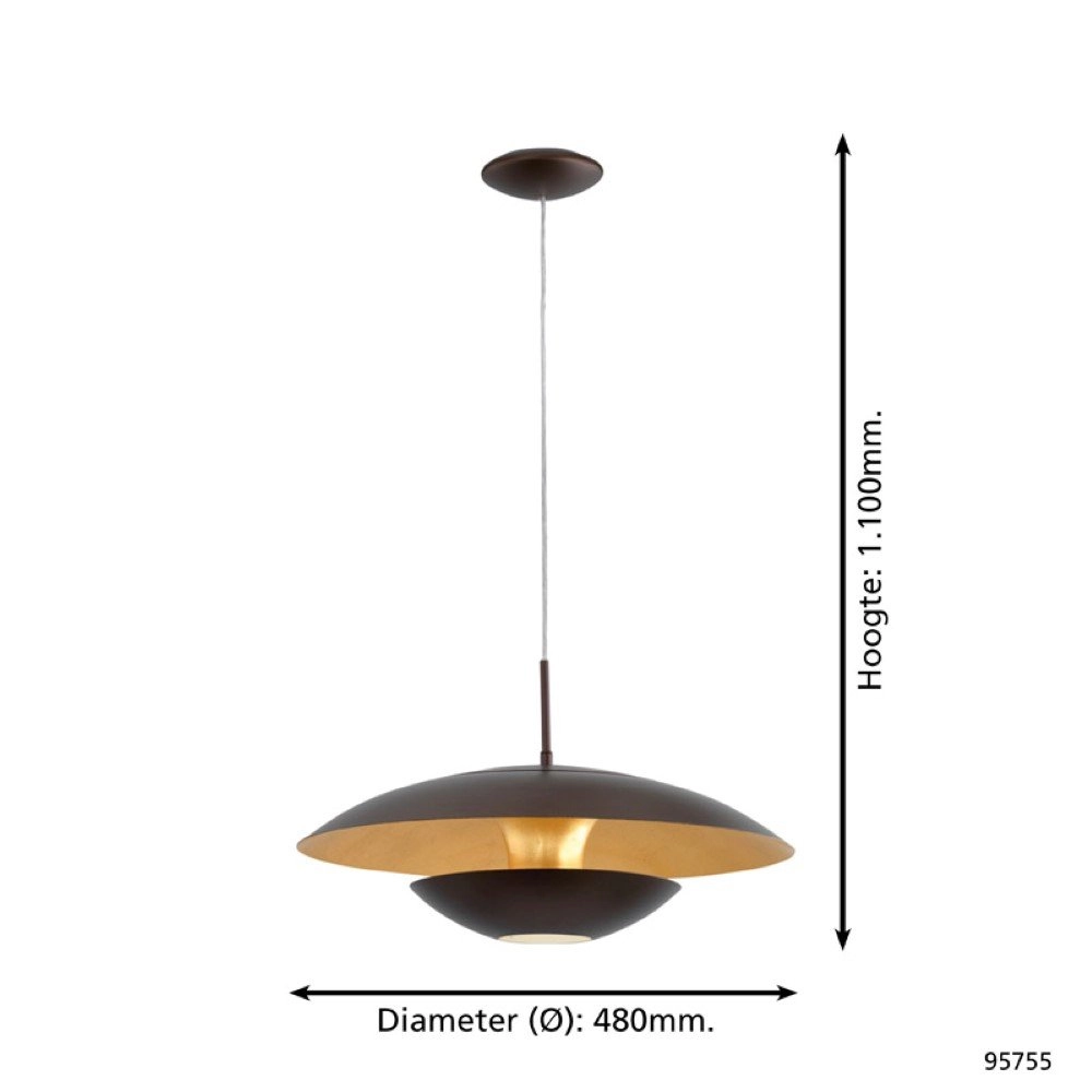 Pendant lamp Nuvano 48cm Eglo 9002759957551