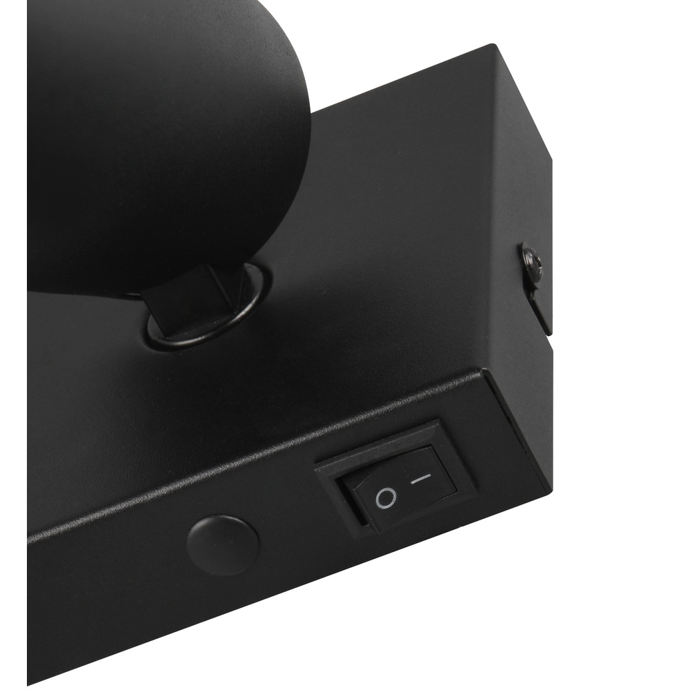Wall spotlight Sharp Black with switch Trio 4017807627725