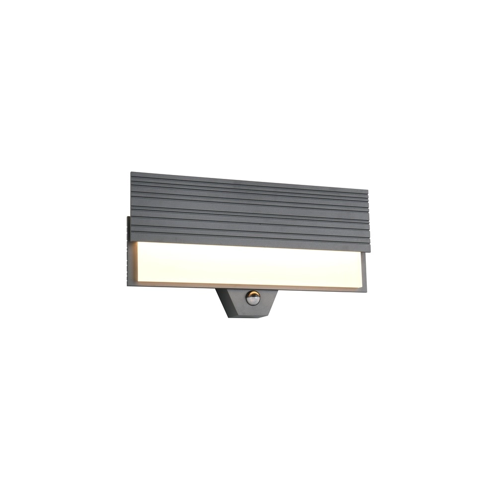 Design wall lamp Mariza anthracite with sensor