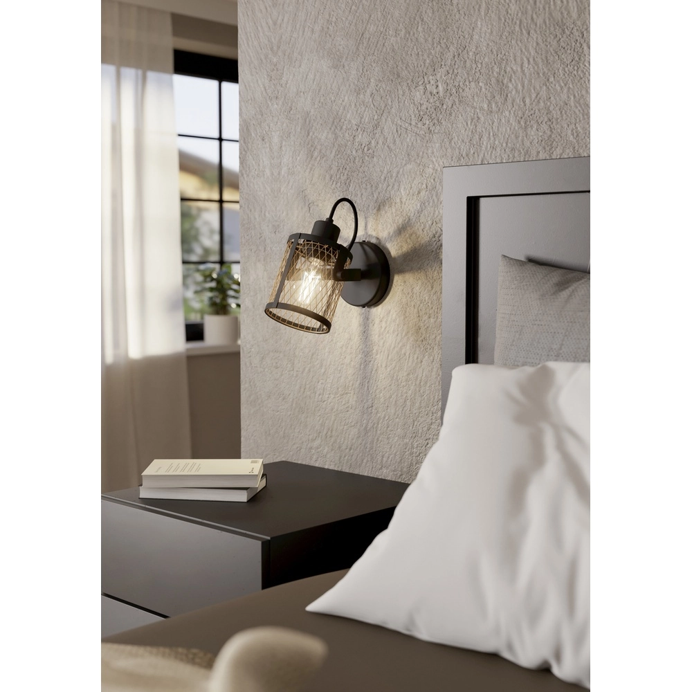 Wall light Dellow black - E27 - tiltable Eglo 9002759435318