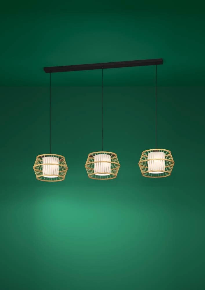 3 light hanging lamp Monterroso rattan Stars of Light 9008606243396