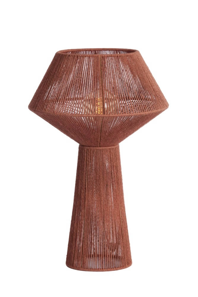 Red table lamp Fugia Ø 36cm Light & Living 8717807701833