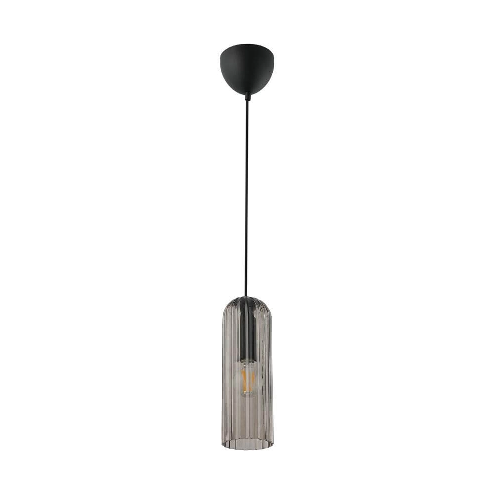 Modern pendant lamp Miella black with smoke glass Nordlux 5704924018602