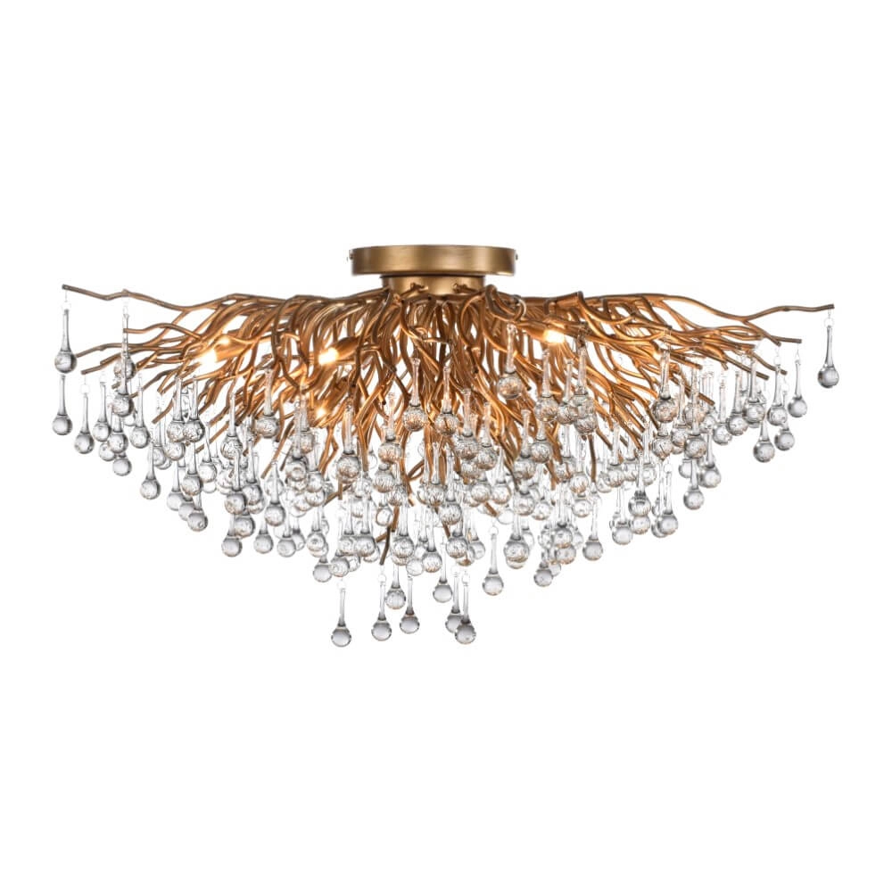 Chandelier Icicle brass 100cm Paul Neuhaus 4012248352106