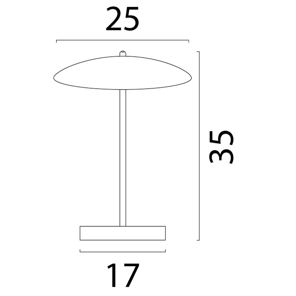 Table lamp Scala black Ø 25cm Masterlight 8718121316413