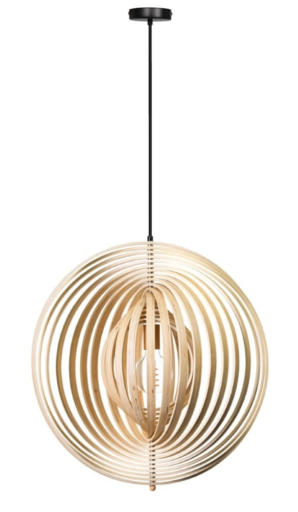 Wooden pendant lamp Woody Ø 59cm ETH 8720195305330