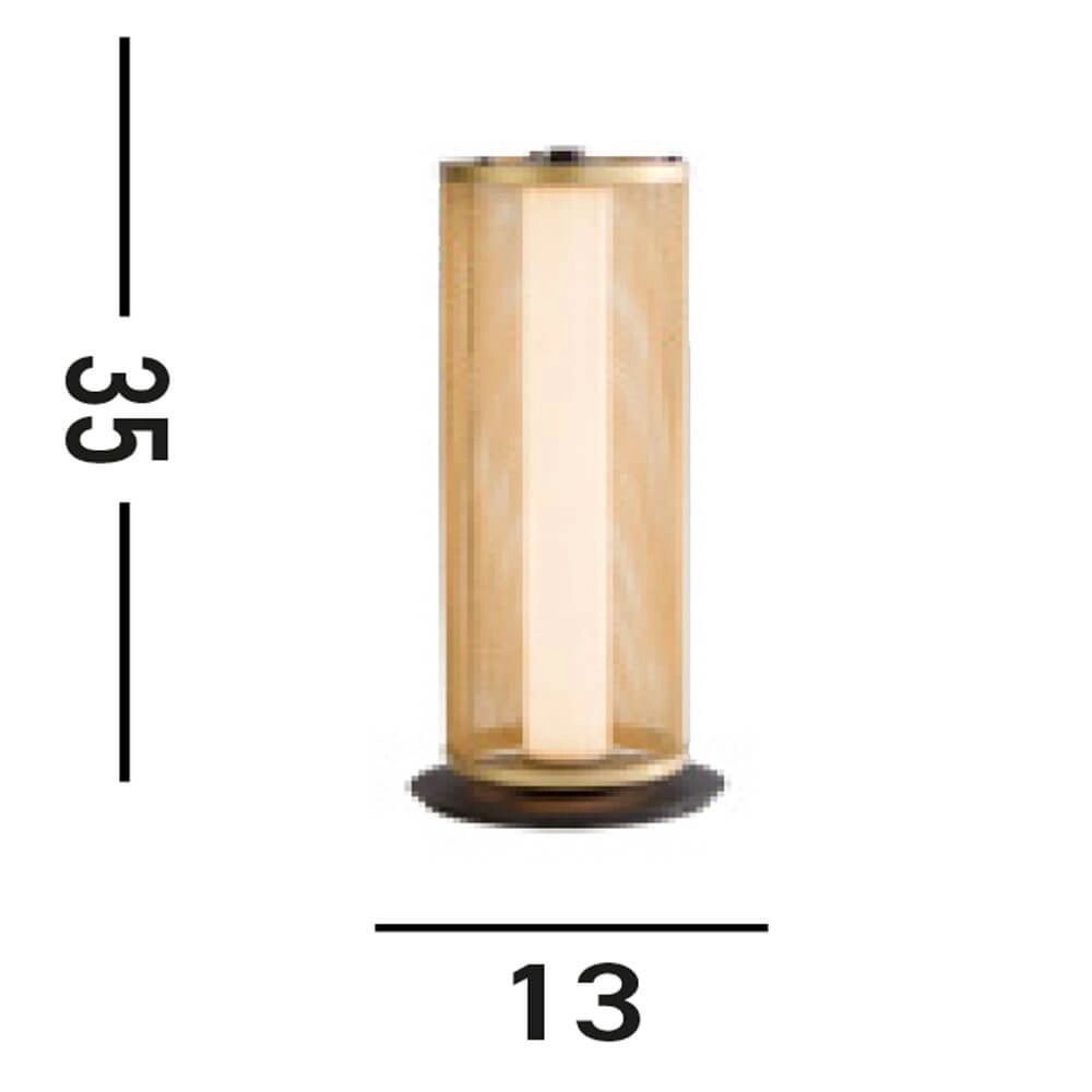 Table lamp Thread Black with Gold Mesh Searchlight 5053423273099