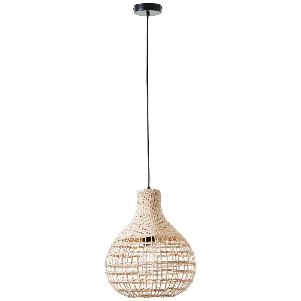 Rattan pendant lamp Southsea Ø 32.5cm Brilliant 4004353396687