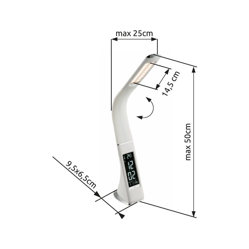 Desk lamp Sophie white Globo 9007371368761