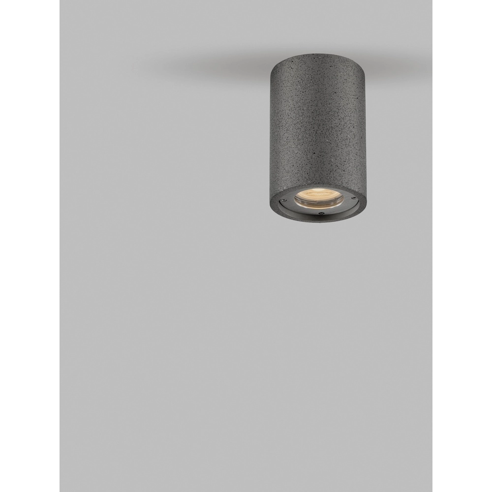 Ceiling spotlight Par black concrete
