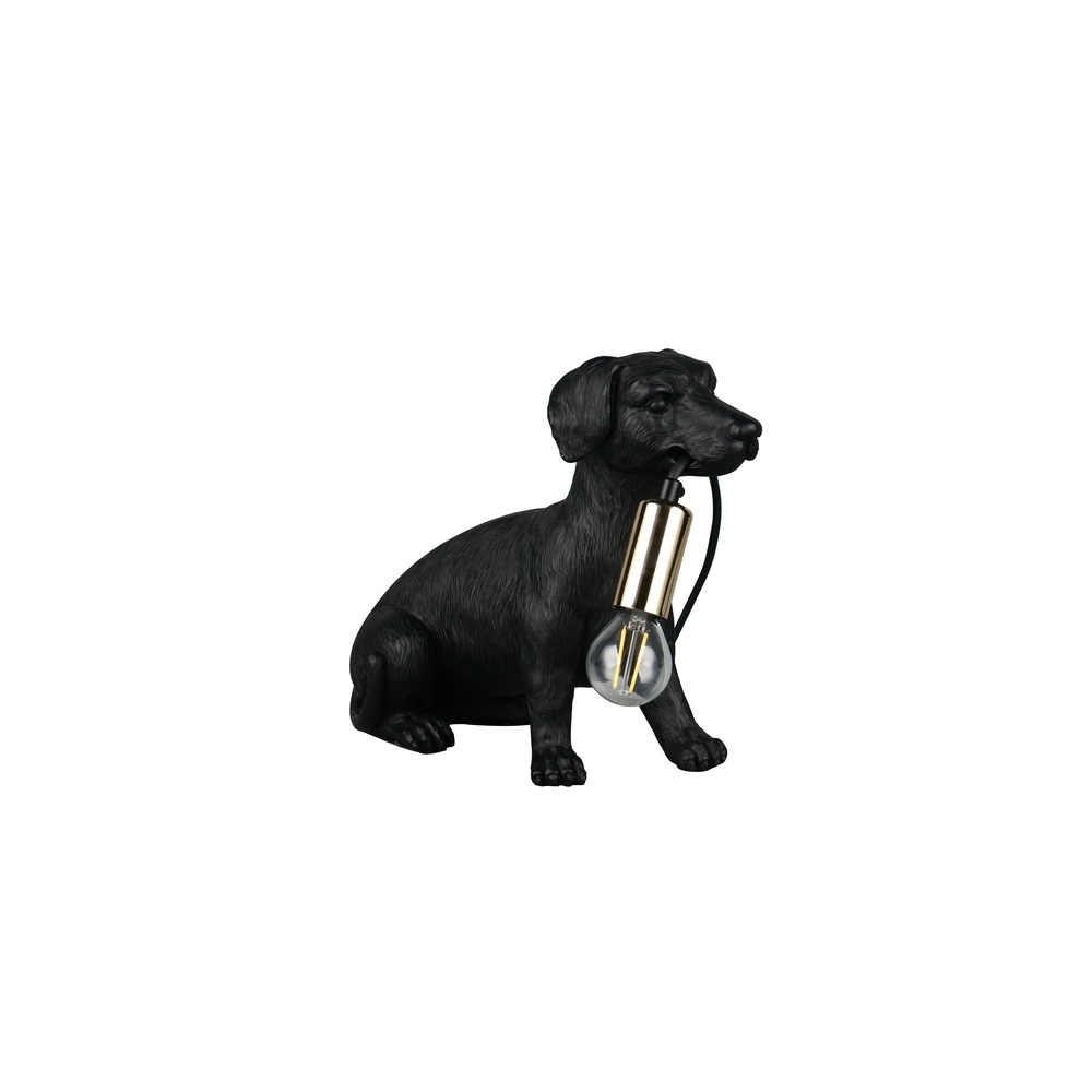 Table lamp Rudi dog black Trio 4017807668148