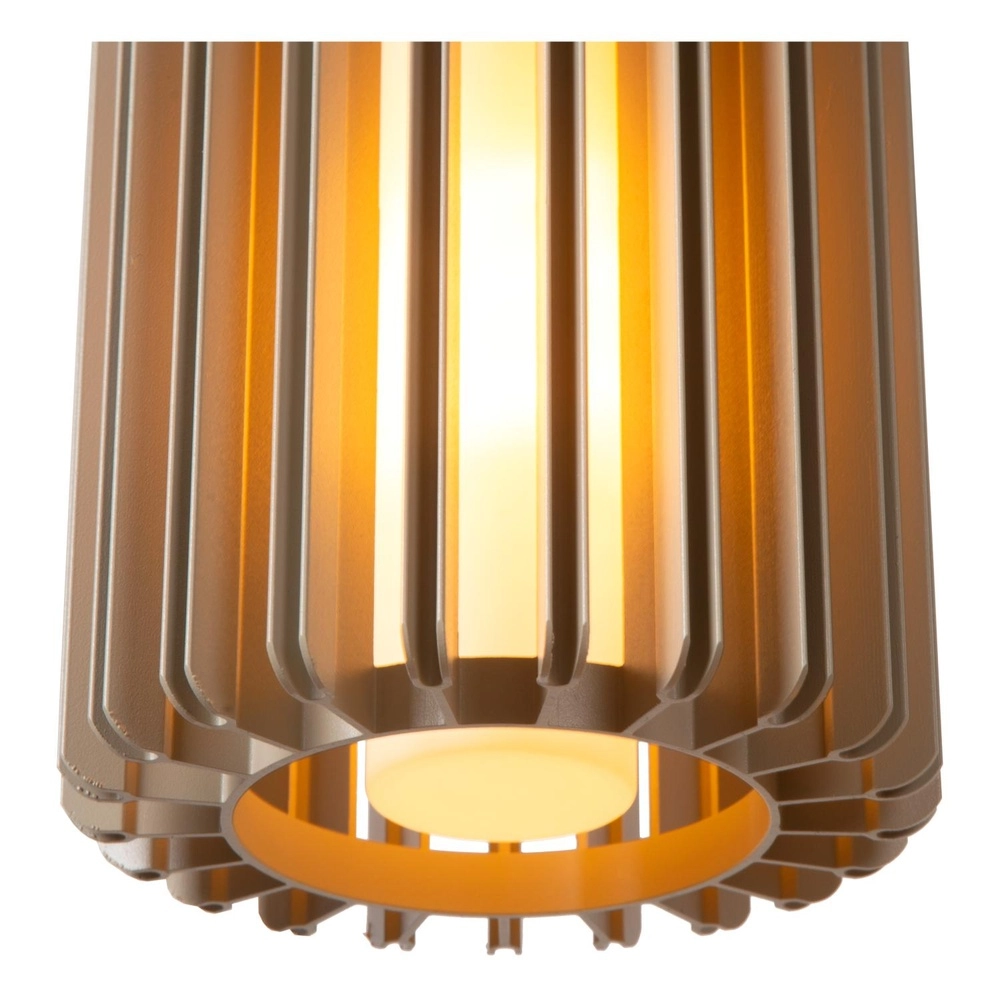 3-light pendant lamp Lambres taupe Lucide 5411212452917