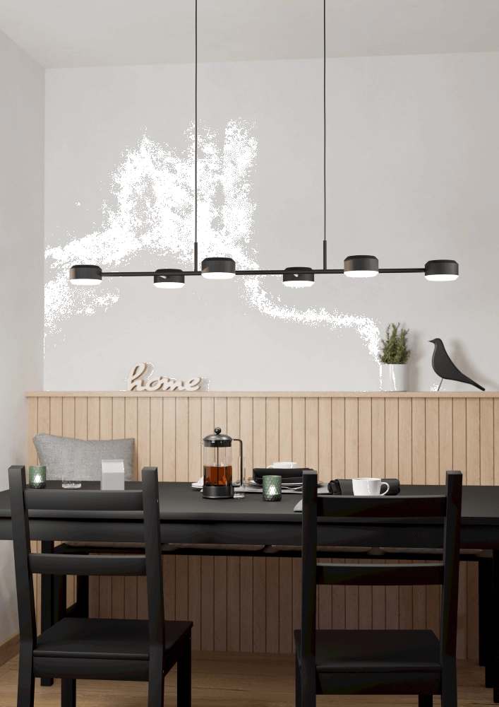 LED hanging lamp Clavellina black Eglo 9008606241095
