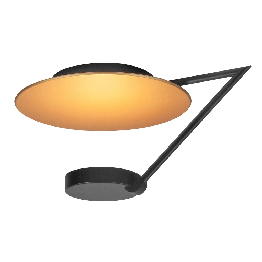 Design ceiling lamp Goldy black Ø 29cm
