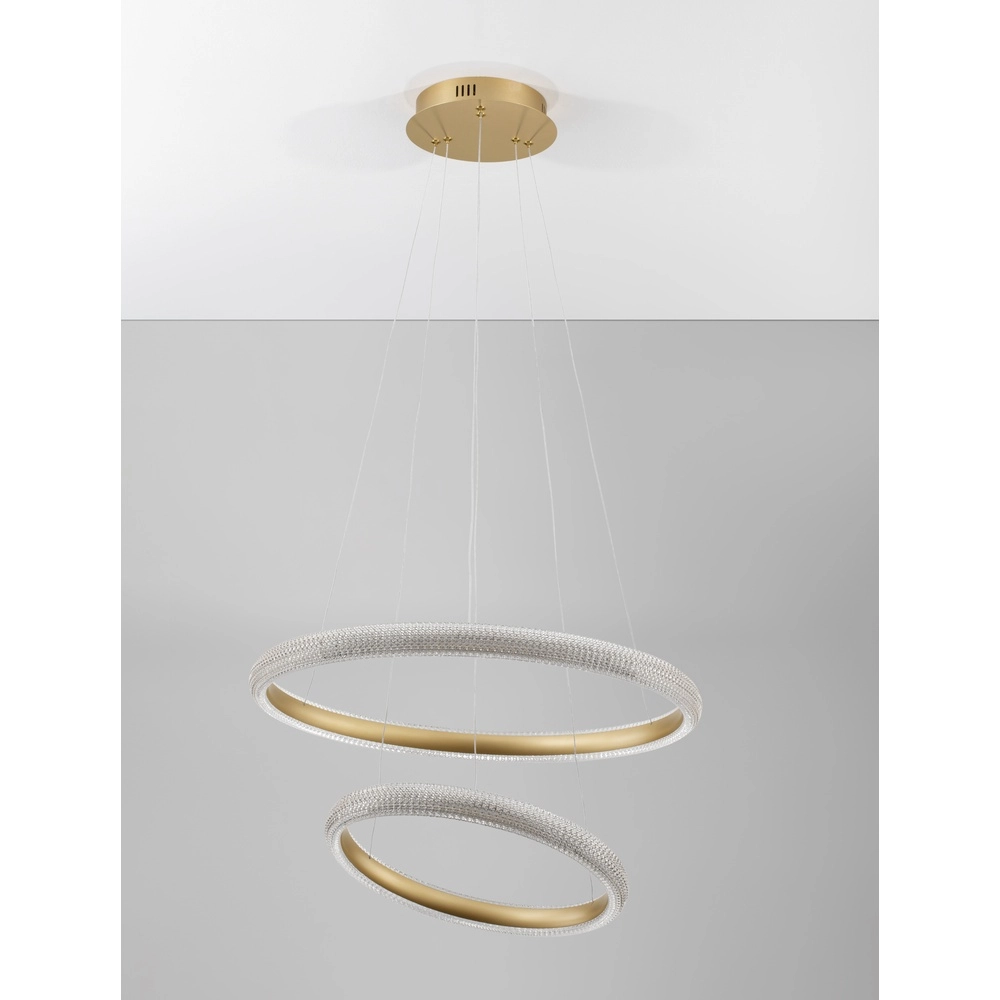 Pendant lamp Medora gold Ø 59cm Lyora 5212017433435