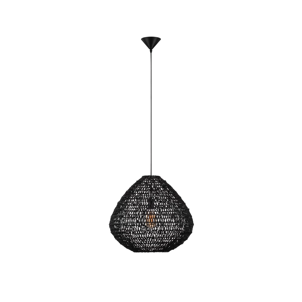 Bohemian pendant lamp Melody black Lyora 5212017452900