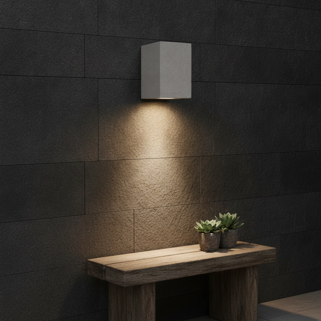 Square spotlight Fuento white 12cm