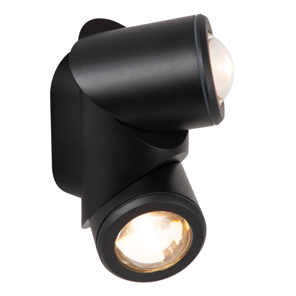 Design surface-mounted spotlight Erin IP65 black double Lucide 5411212152053