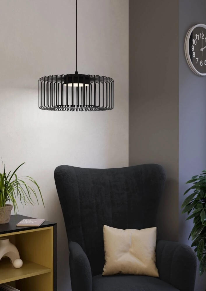 Black pendant lamp Ginestrone-Z Ø 45cm design Eglo 9008606270507