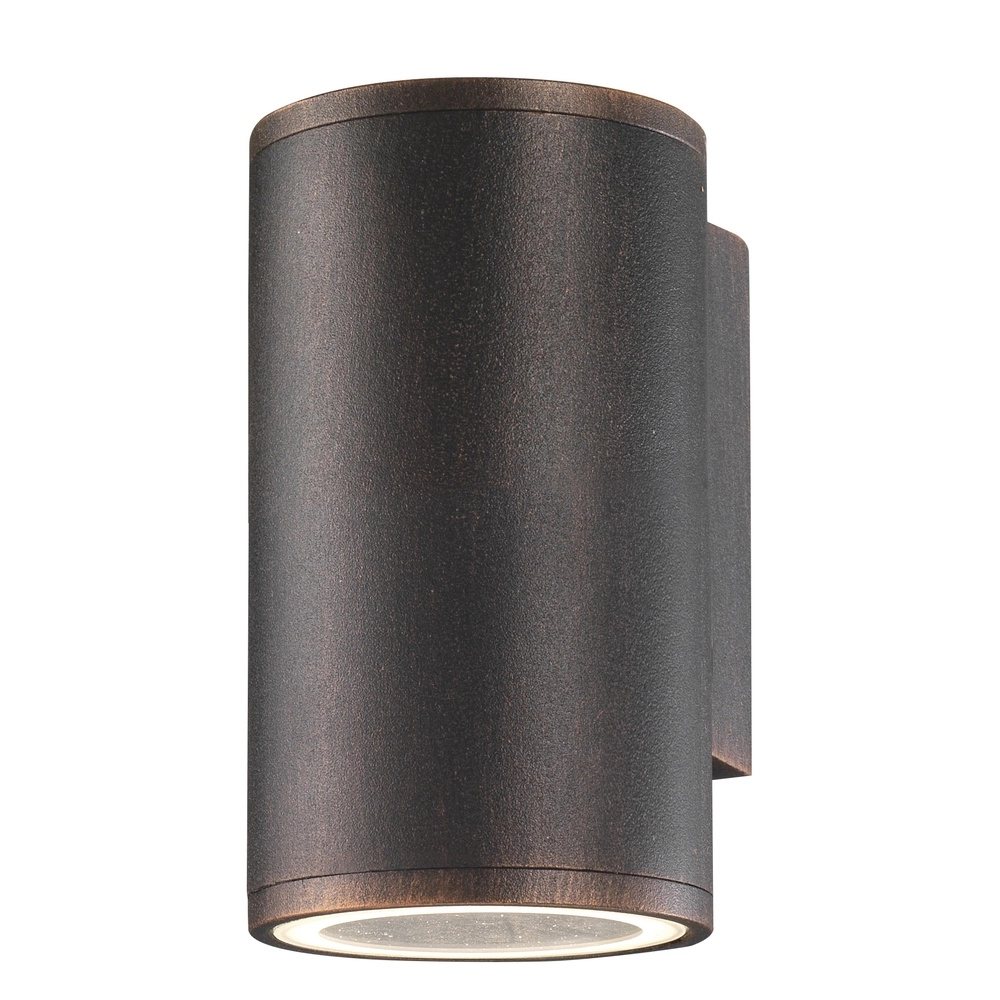 Wall spotlight Nodus Down antique brown