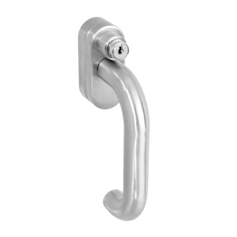 Window handle round Ventra lockable stainless steel
