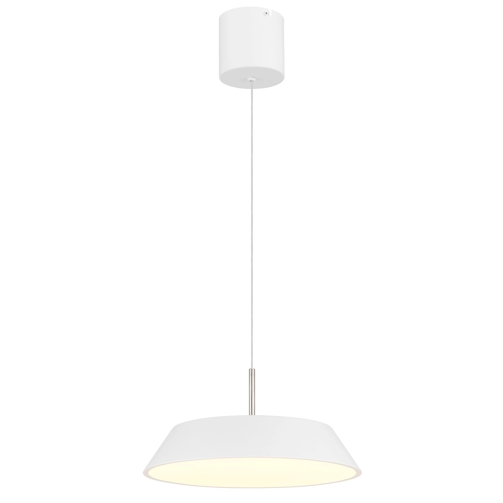 Sleek pendant lamp Silena white Ø 40cm