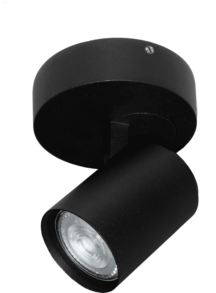 Black surface mounted spot Vivaro