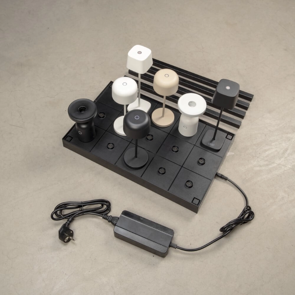 Black Oplaadpaneel for 15 table lamps KonstSmide 7318307836752