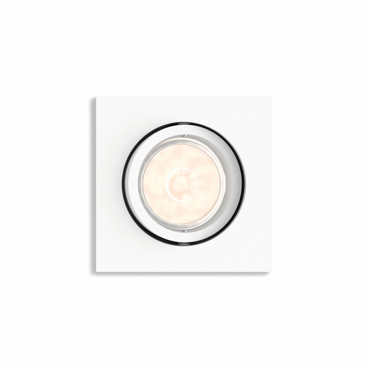 Directional recessed spotlight Enneper GU10 9cm square white Philips 8718696160213