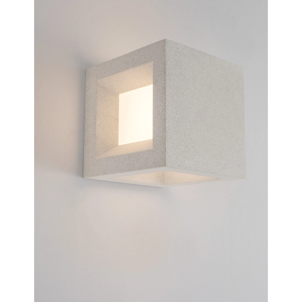 Square wall lamp Castro white