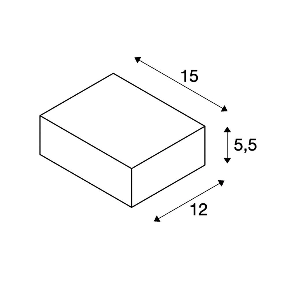 Wall lamp Sitra Cube Up - Down GX53 white SLV 4024163112505