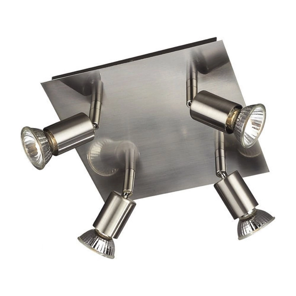 Ceiling spot Carrea 4-light stainless steel