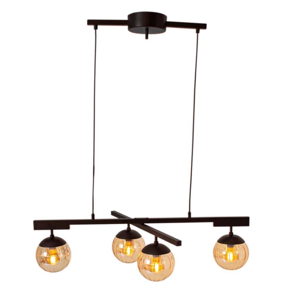 Hanging lamp Labelle amber glass