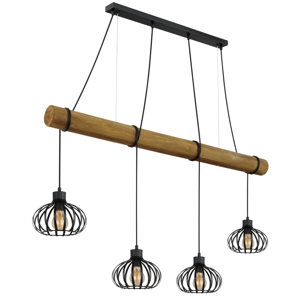 4-light pendant lamp Caldwell dining table Globo 9007371580590